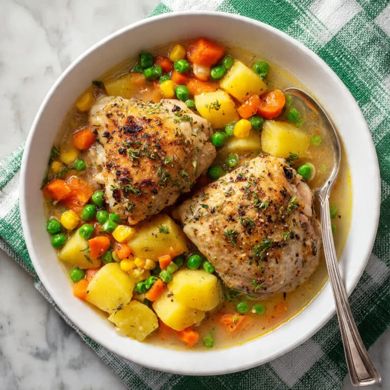 Stove Top Lemon Chicken Roast with Vegetables Recipe