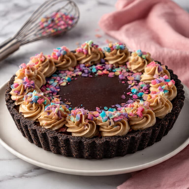 Easter Chocolate Tart with Homemade Chocolate Pastry and Rich Chocolate Filling Recipe