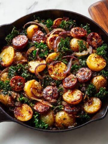 Sausage, Kale, and Potato Skillet Dinner Recipe