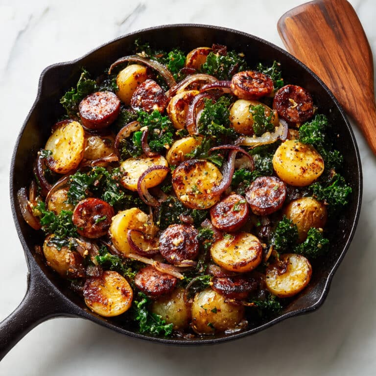 Sausage, Kale, and Potato Skillet Dinner Recipe