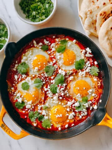 Classic Shakshuka with Feta and Cilantro Recipe