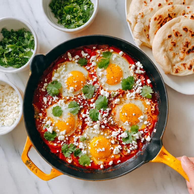 Classic Shakshuka with Feta and Cilantro Recipe