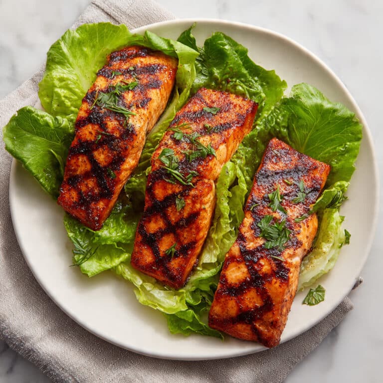 Honey Mustard Grilled Salmon with Lemon and Garlic Recipe