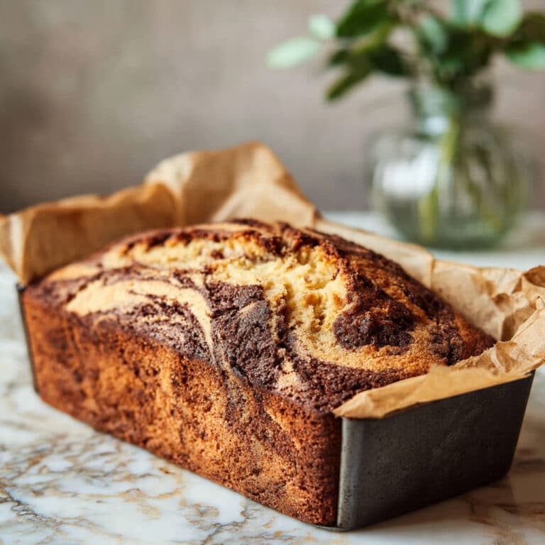 Easy Marble Cake with Oil Recipe