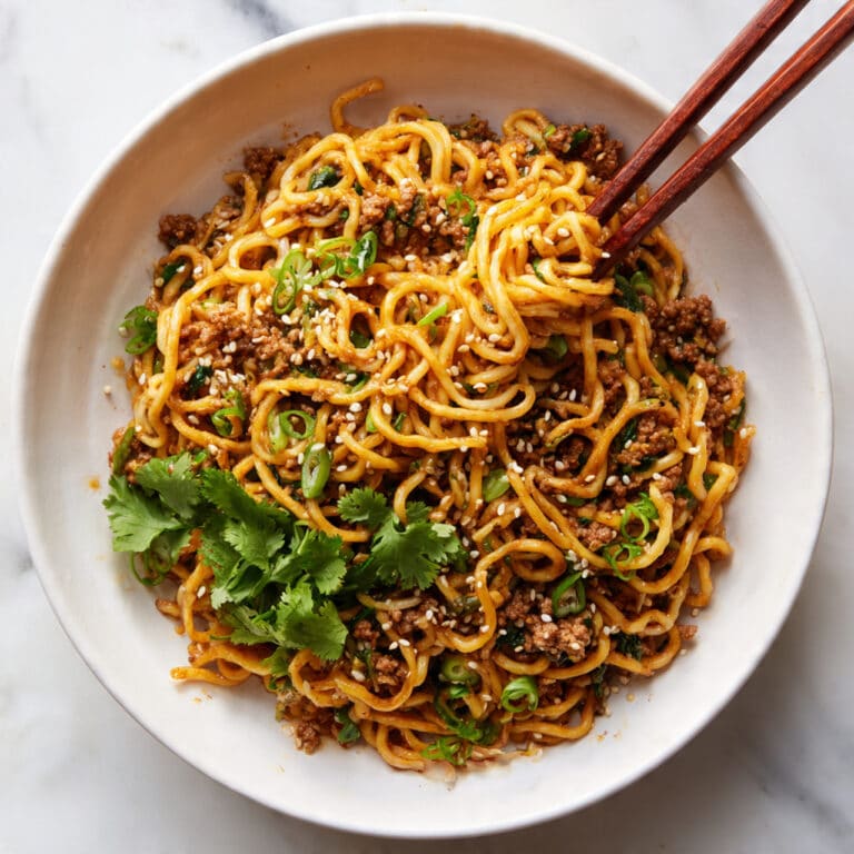 Saucy Gochujang Noodles with Chicken Recipe