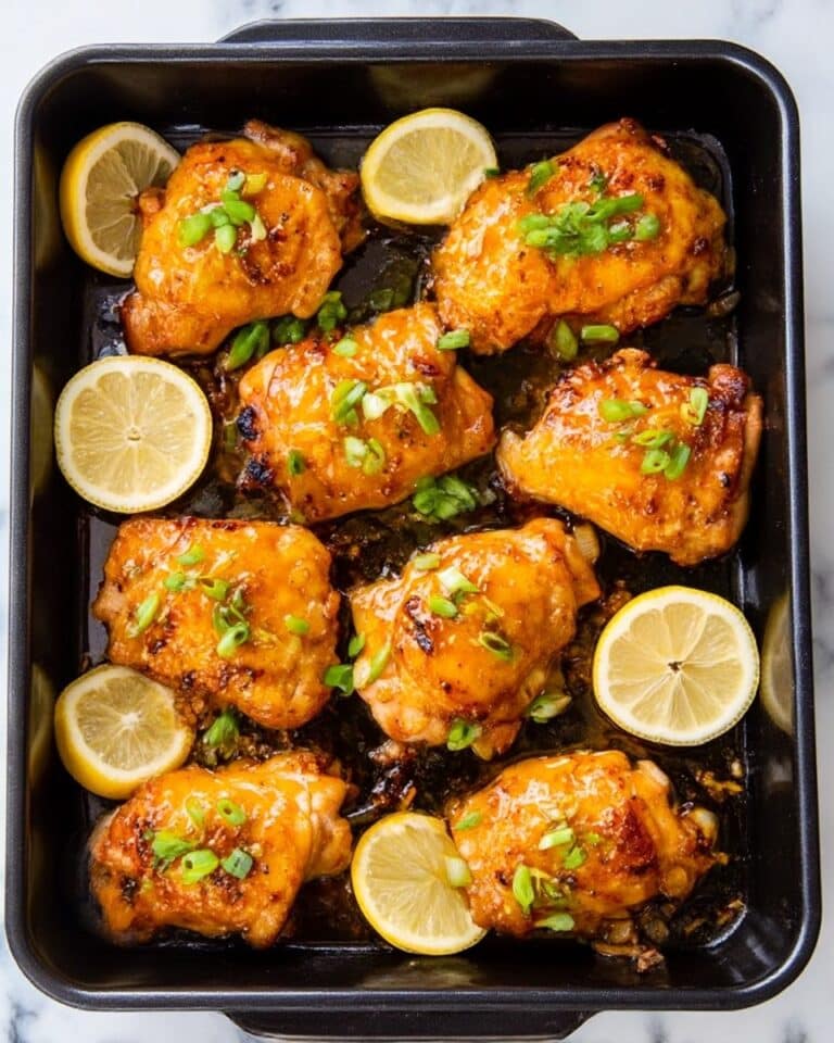 Lemon Garlic Baked Chicken Thighs Recipe