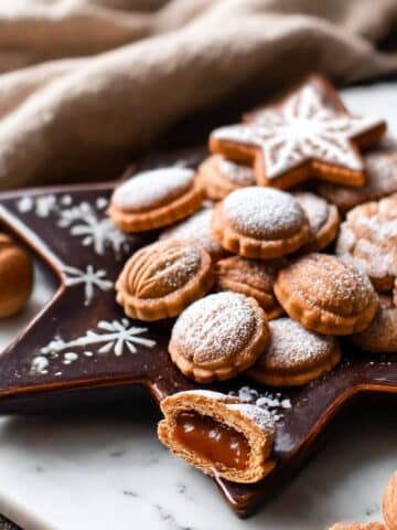 Walnut Cookies (Oreshki) with Dulce de Leche and Toasted Walnuts Recipe