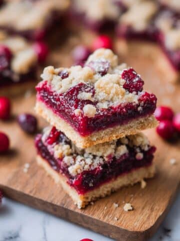 Paleo Cranberry Crumb Bars Recipe