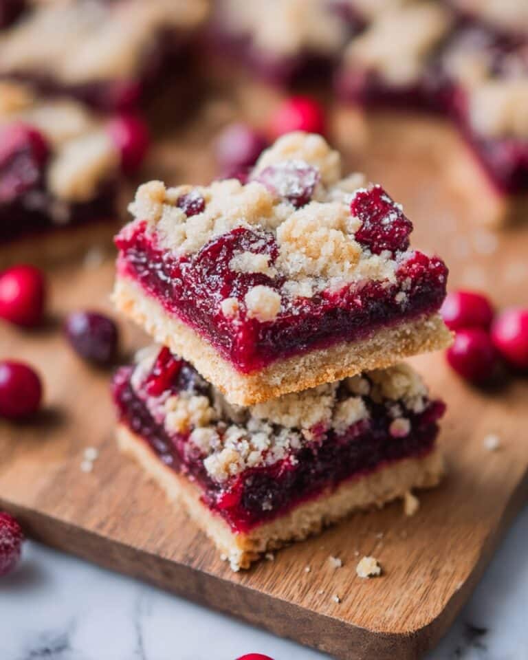 Paleo Cranberry Crumb Bars Recipe