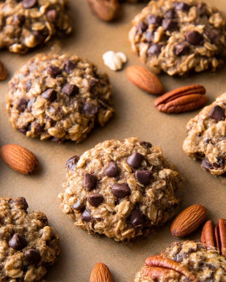 3-Ingredient Nutty Banana Cookies Recipe
