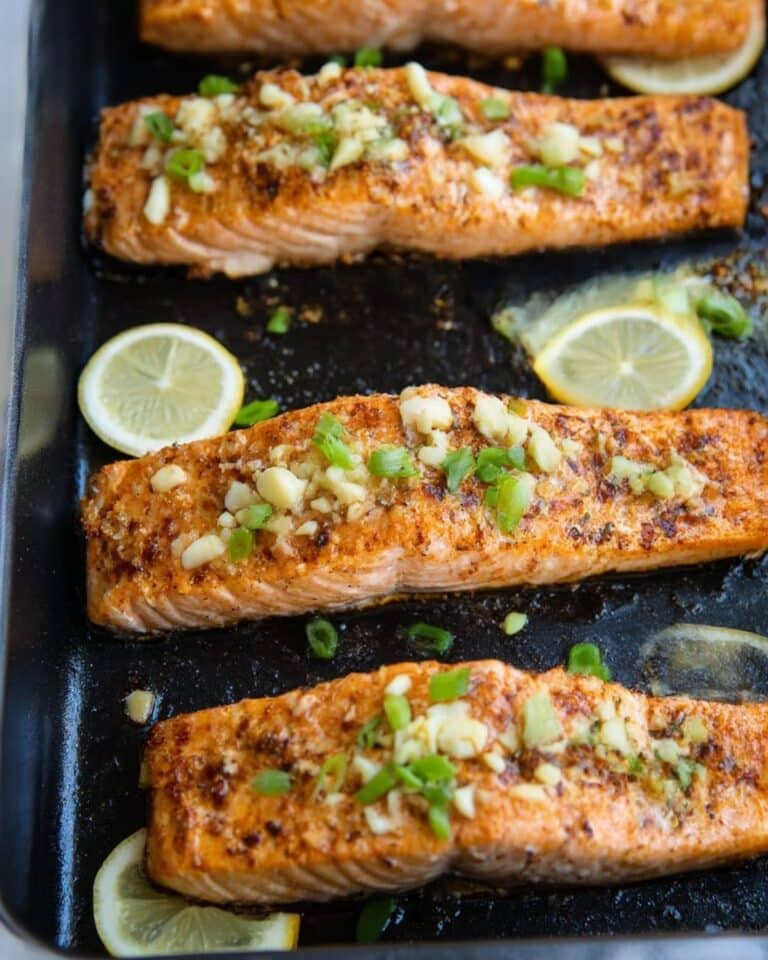 Baked Garlic Butter Salmon Recipe