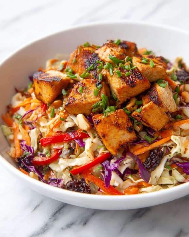 Crispy Salmon Salad with Sesame Ginger Peanut Dressing Recipe