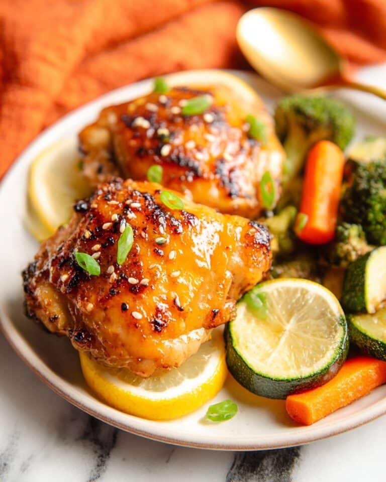 Honey Lemon Garlic Baked Chicken Thighs Recipe
