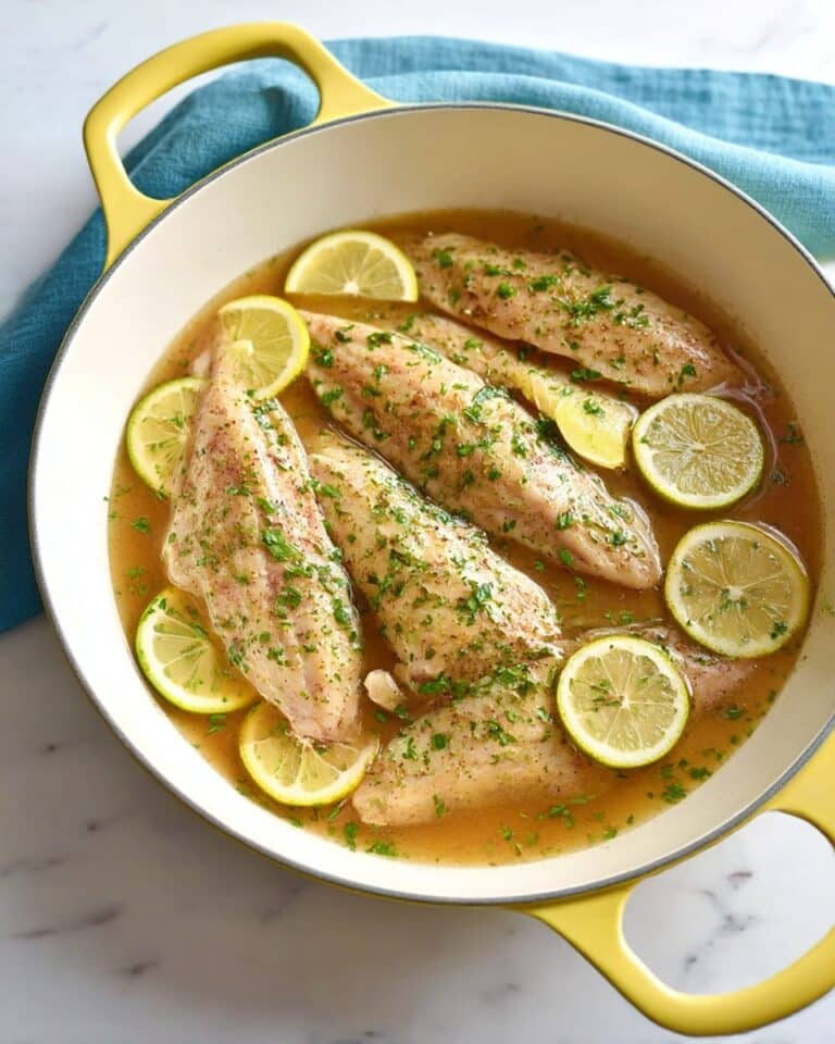 Lemon Chicken Skillet with Lemon Zest and Parsley Recipe