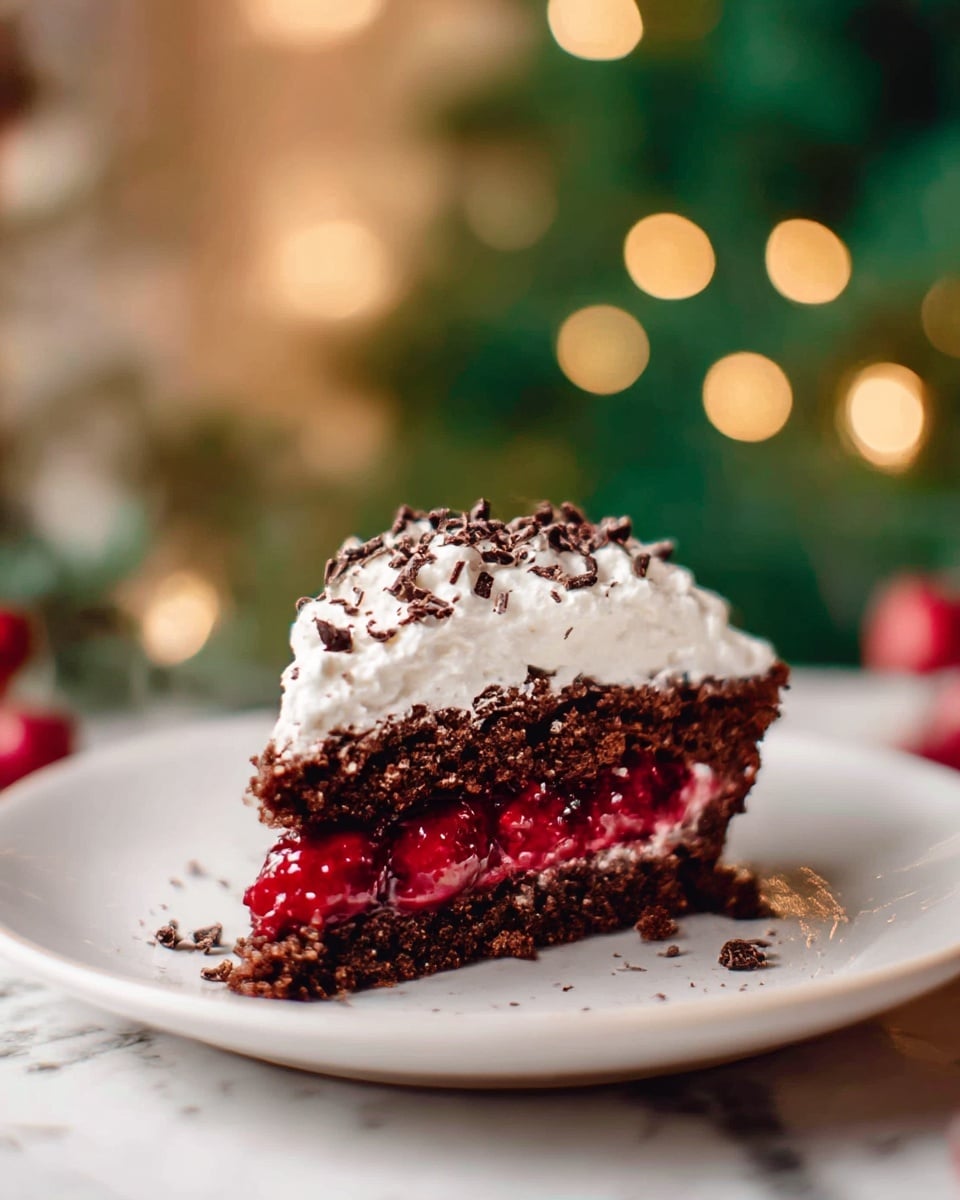 A cherry pie with a dark brown, crunchy lattice crust on top showing the deep red cherry filling underneath, slightly bubbling and oozing out from the edges of the pie. The pie is in a white ceramic dish with handles, and a slice is cut out and slightly pulled away, revealing the thick, juicy cherry layer inside. The crust has a textured surface with sugar crystals sparkling lightly. The pie sits on a wooden surface with cherries and green foliage around it, creating a warm, rustic feel. Photo taken with an iphone --ar 4:5 --v 7