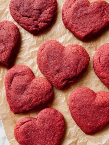 Cream Cheese Stuffed Red Velvet Heart Cookies Recipe