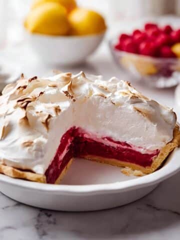 Raspberry Meringue Pie with Mile High Meringue Recipe