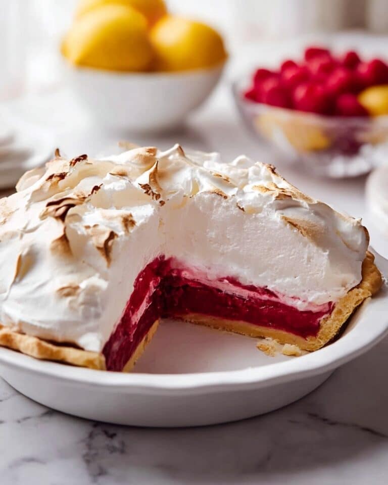 Raspberry Meringue Pie with Mile High Meringue Recipe
