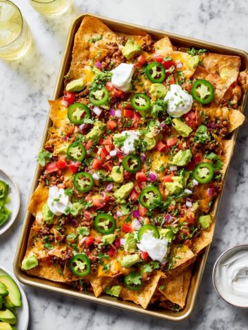 Loaded Turkey Nachos with Melty Cheddar and Fresh Toppings Recipe