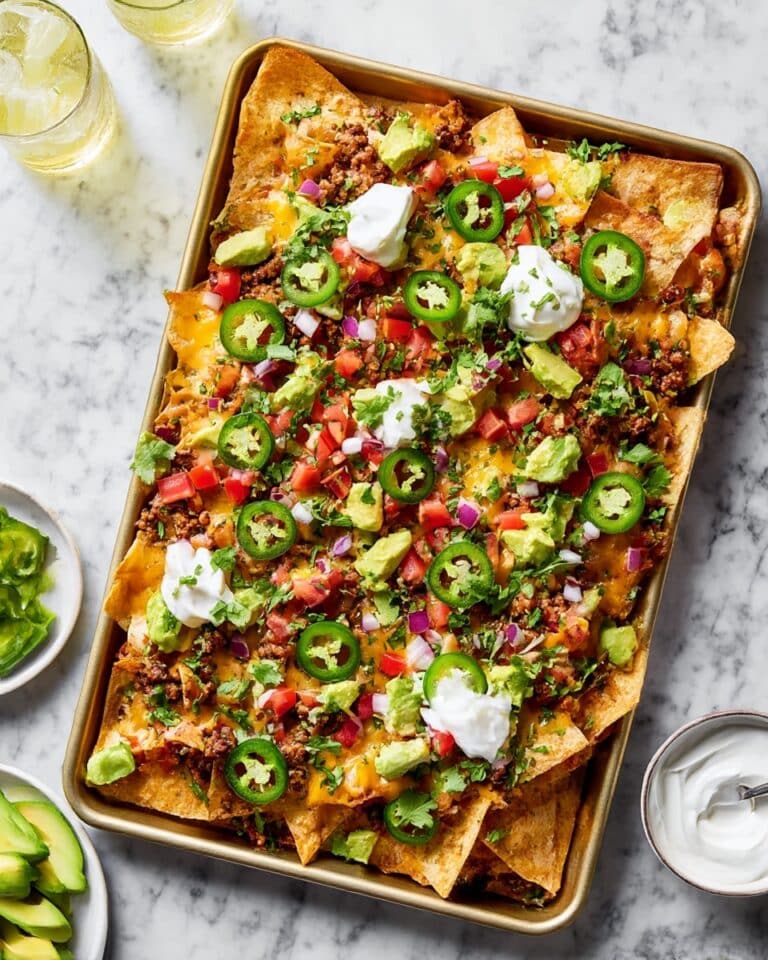 Loaded Turkey Nachos with Melty Cheddar and Fresh Toppings Recipe
