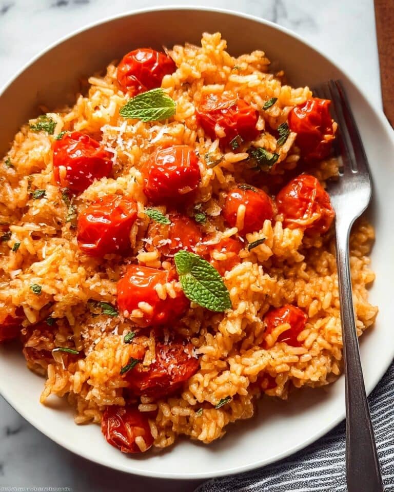 Easy Greek Tomato Rice - Ntomatorizo Recipe