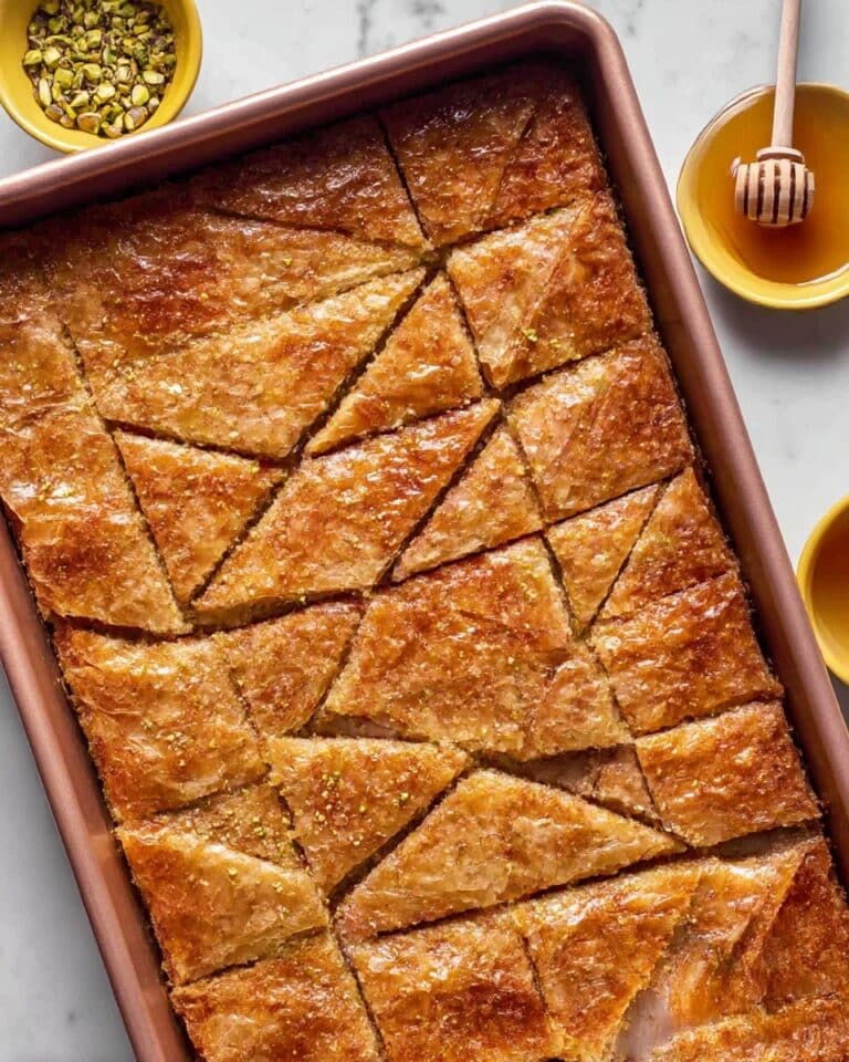 Baklava Bark with Pistachios and Honey Recipe