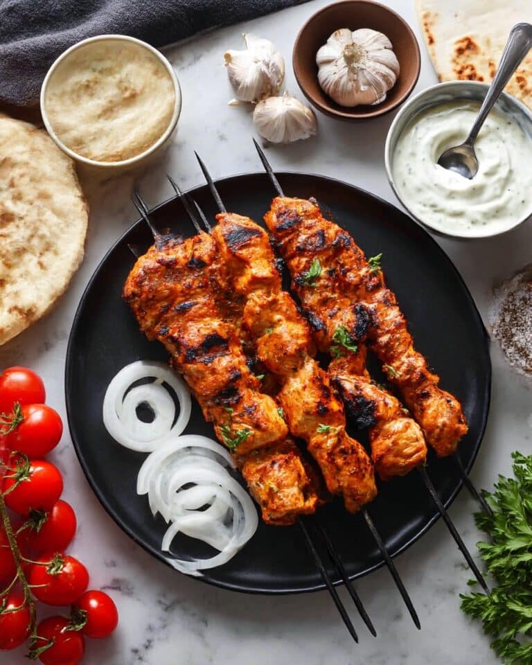 Shish Tawook: Middle Eastern Grilled Chicken Skewers Recipe