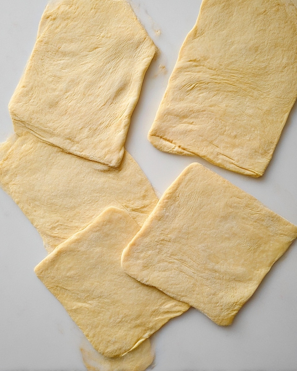 A white plate holds four pieces of flatbread stacked unevenly, each with a golden-brown color and darker brown spots from cooking, showing a soft but slightly crispy texture. The top flatbread is folded in a loop shape, revealing thin, layered sections inside. To the bottom left of the plate, there is a clear glass bowl filled with amber honey, and a wooden honey dipper rests on the bowl with its handle extending out. The background and surface are a white marbled texture. photo taken with an iphone --ar 4:5 --v 7