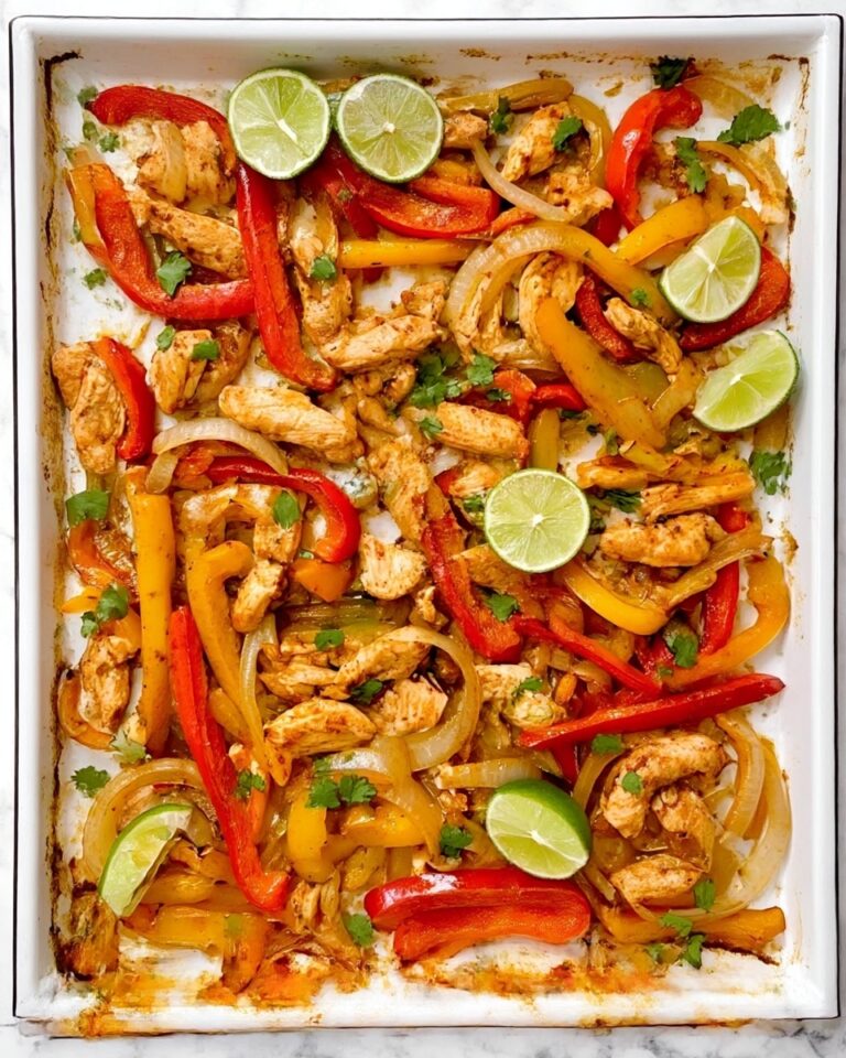 Easy Sheet Pan Chicken Fajitas Recipe