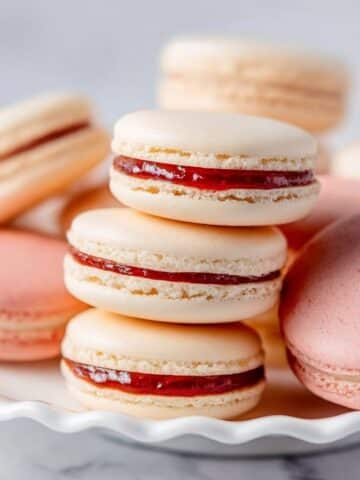 Classic Almond Macarons with Jam Filling Recipe