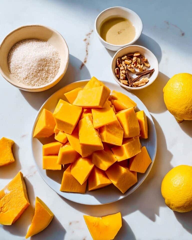 Turkish Pumpkin Dessert (Kabak Tatlısı) with Walnuts and Tahini Recipe