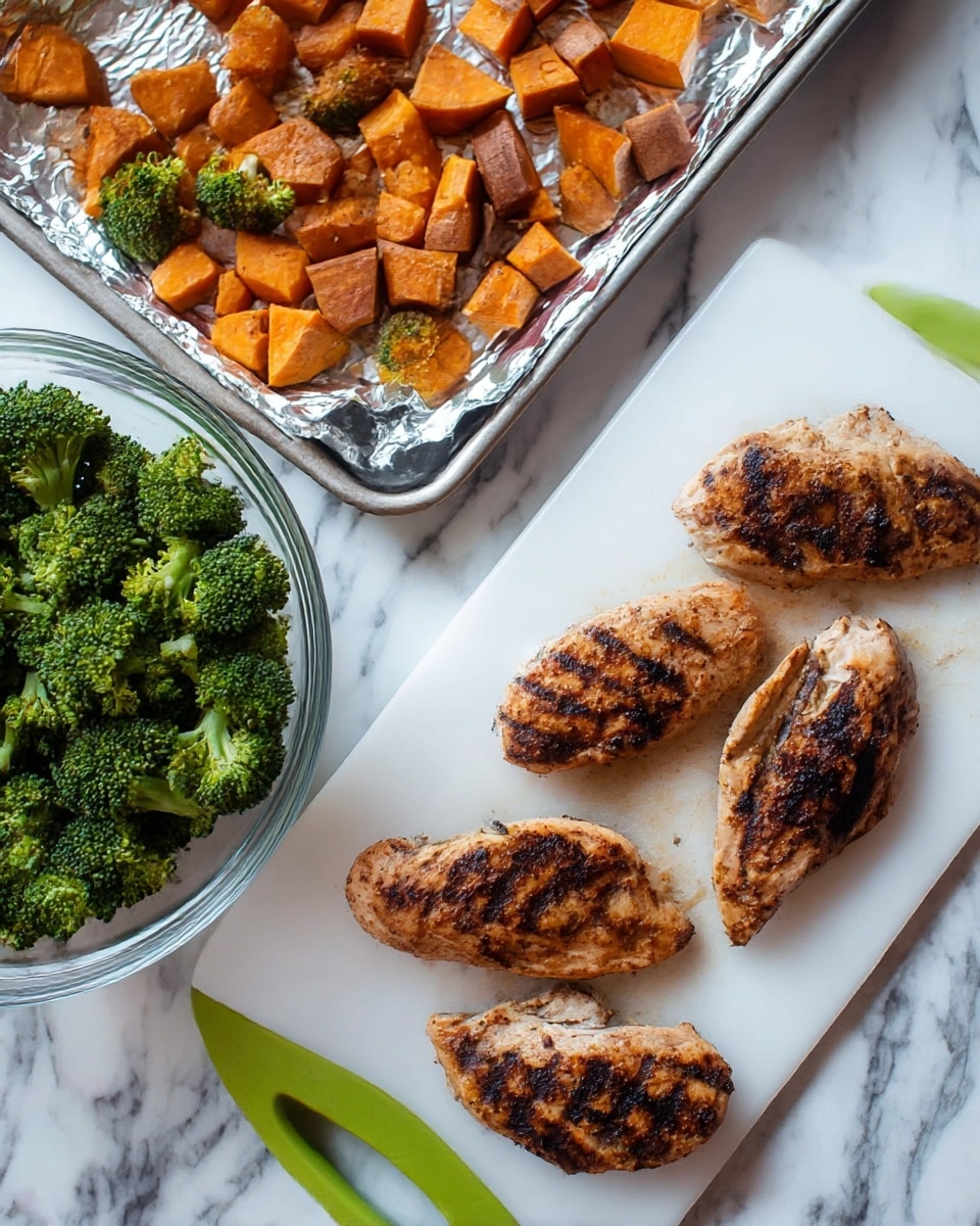 In a black pan, there are four grilled chicken pieces with a golden brown color and some dark grill marks. The chicken pieces have a slightly textured surface with visible herbs and spices. Around and on top of the chicken, fresh green cilantro leaves are scattered. There are three lime pieces: one half lime showing the light green inside, and two smaller wedges placed between the chicken pieces. The pan is placed on a white marbled surface. photo taken with an iphone --ar 4:5 --v 7
