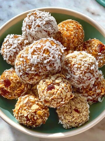 Nutty Medjool Date Energy Balls with Coconut and Spices Recipe