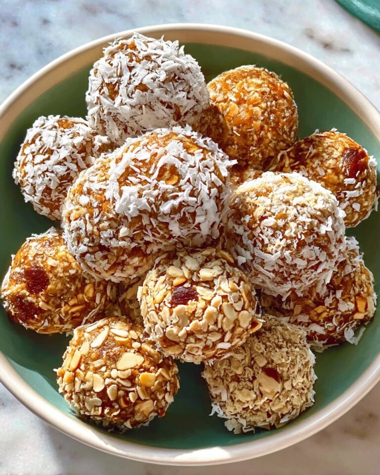 Nutty Medjool Date Energy Balls with Coconut and Spices Recipe