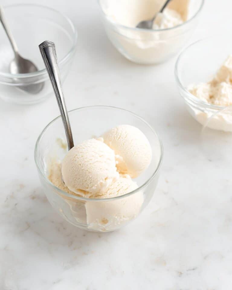Healthy Vanilla Coconut Ice Cream with 4 Simple Ingredients Recipe