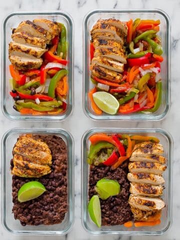 Healthy Chicken Fajitas Meal Prep Recipe