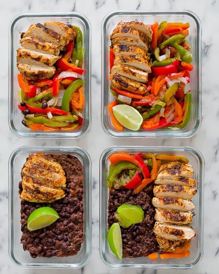 Healthy Chicken Fajitas Meal Prep Recipe