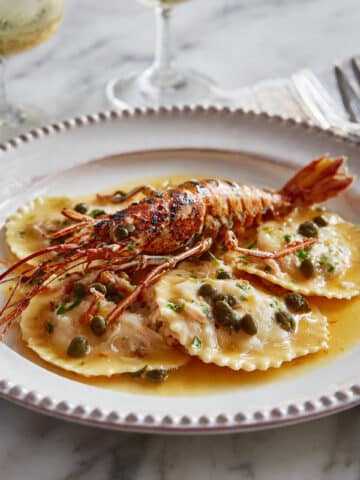 Langoustine & Prawn Ravioli with Manzanilla Sauce Recipe