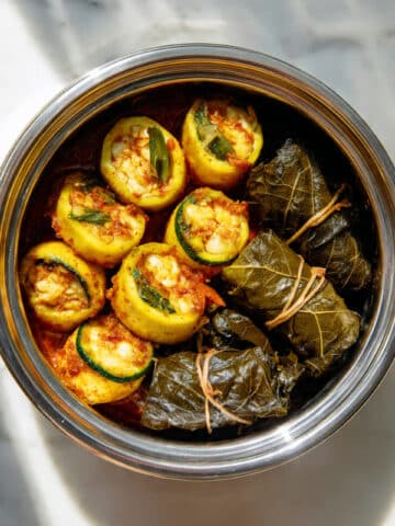 Kousa Mahshi (Stuffed Zucchini) Recipe