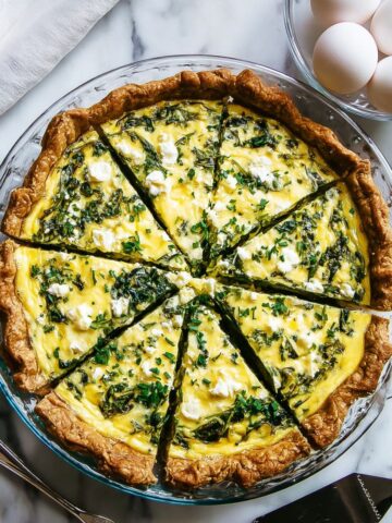 Puff Pastry Quiche with Spinach and Feta Recipe