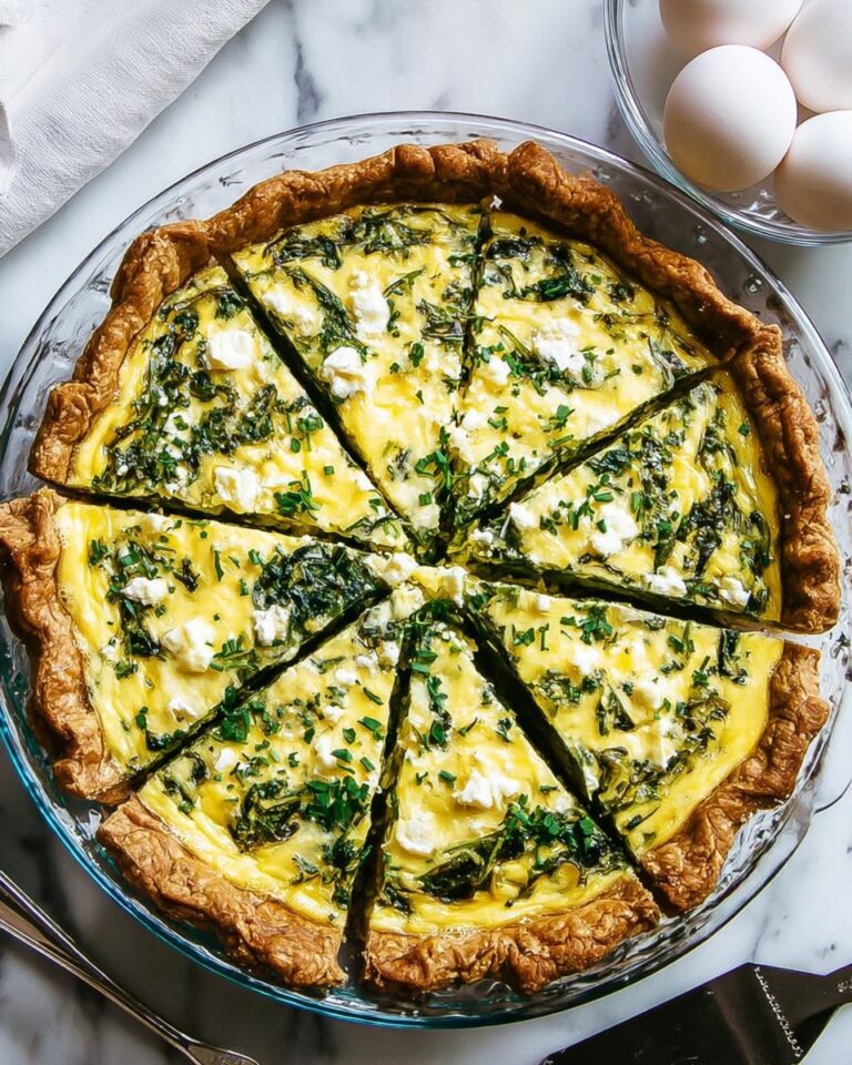 Puff Pastry Quiche with Spinach and Feta Recipe