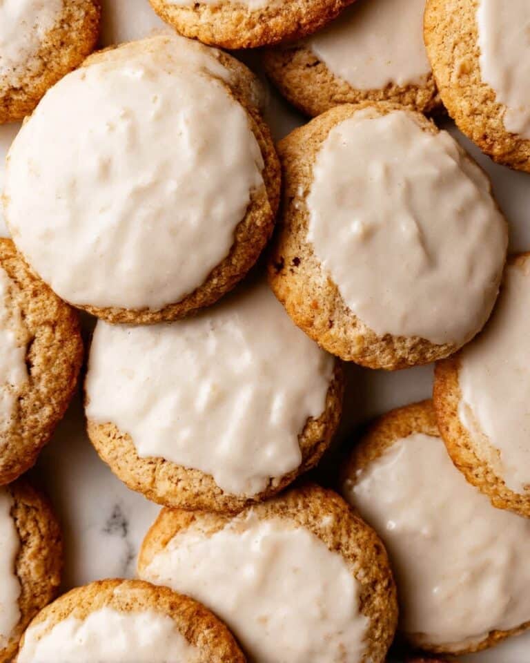 Cardamom Oatmeal Cookies with Maple Espresso Glaze Recipe