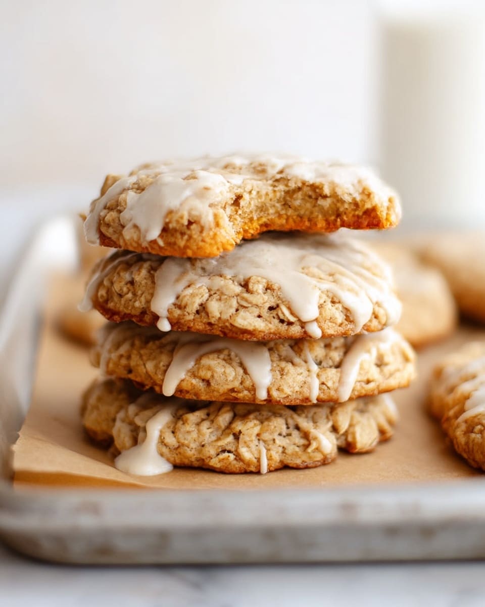 The image shows a close-up of many round cookies closely placed together. Each cookie has a light brown base with a rough, slightly crumbly texture. The top layer is covered with a thick, creamy white glaze that looks uneven and slightly lumpy, creating a smooth but textured surface on each cookie. The cookies are tightly packed, with some edges overlapping, and the background is a white marbled surface. photo taken with an iphone --ar 4:5 --v 7