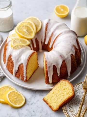 Iced Lemon Pound Cake Recipe