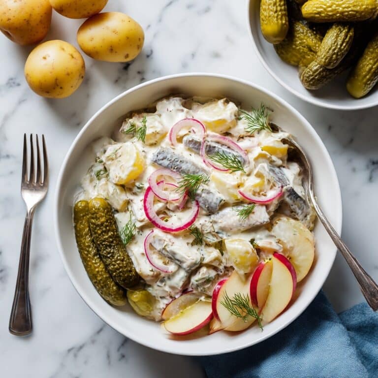 Cream Herring with Dill Pickles Recipe