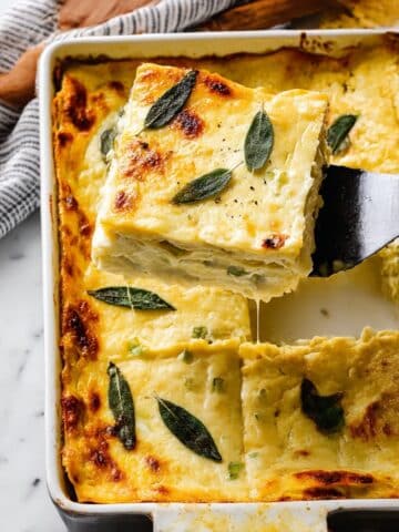 Butternut Squash Lasagna with Spinach, Ricotta, and Bechamel Sauce Recipe