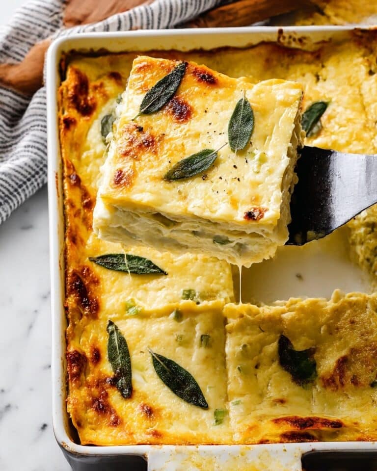 Butternut Squash Lasagna with Spinach, Ricotta, and Bechamel Sauce Recipe