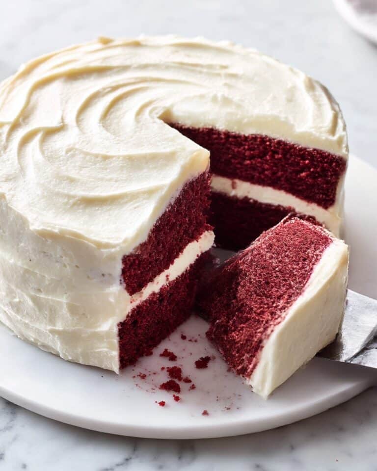 Red Velvet Layer Cake with Cream Cheese Frosting Recipe