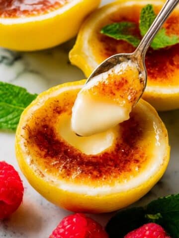 Lemon Posset with optional brûlée topping Recipe