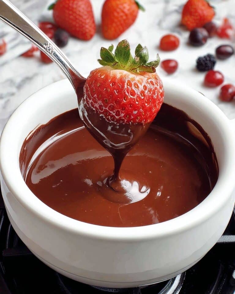 15-Minute Chocolate Fondue Recipe
